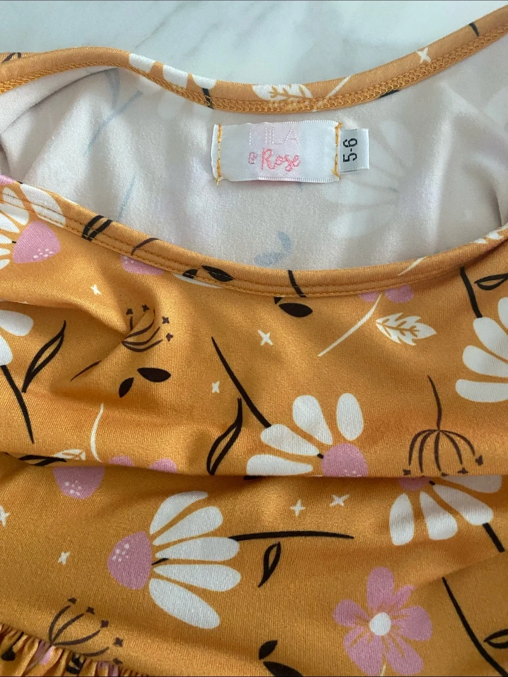Mila & Rose Dandelions in Fall 3/4 Sleeve Pocket Twirl Dress size 5/6